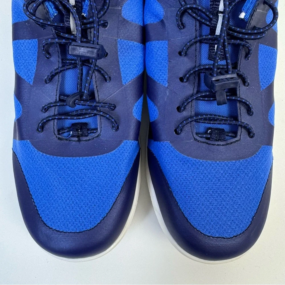 Lands’ End Women’s Water Shoes Blue Mesh Quick Lace Slip On Sneakers Size 9